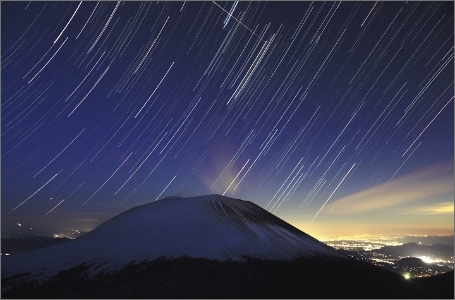 浅間山周辺から見える星空の写真