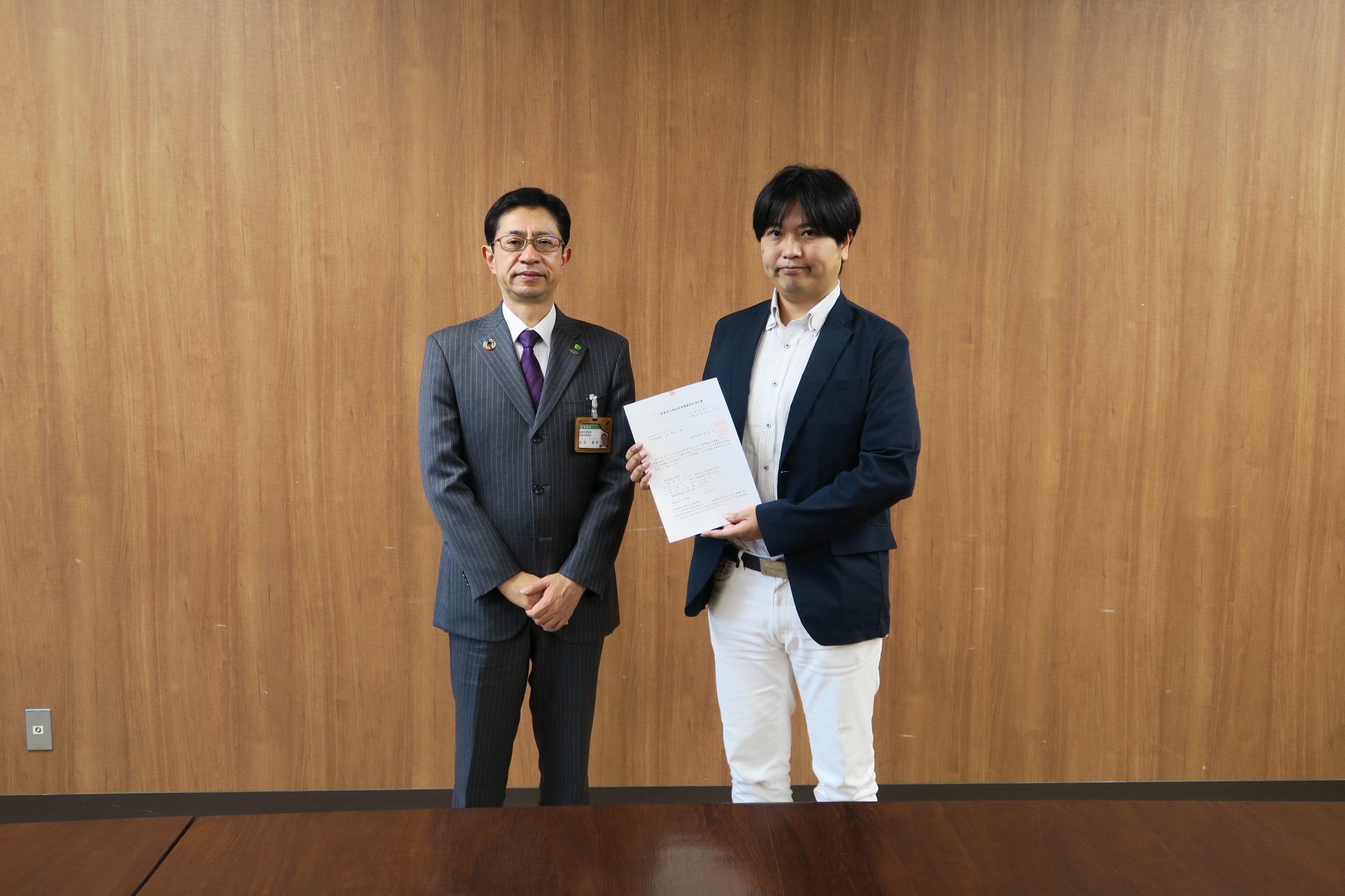 株式会社ドリームクリエイト認定式の様子
