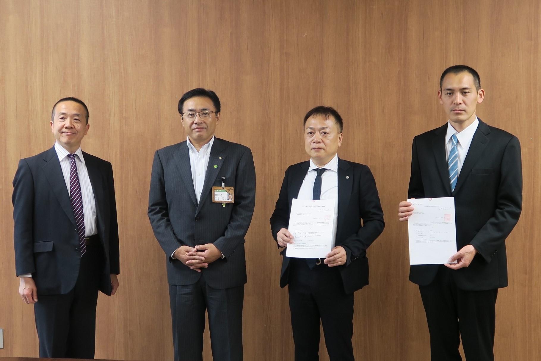 銀河ソフトウェア株式会社認定式の様子